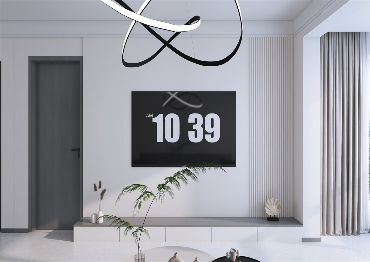 攬秀苑110㎡ | 小戶型裝修模板來了！現(xiàn)代簡約風(fēng)+黑白灰百看不膩
